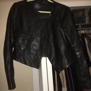 Bcbg real leather jacket